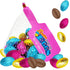 Fruidles Easter Pastel Foiled Eggs Milk Chocolate Mesh Bags, Happy Easter Day