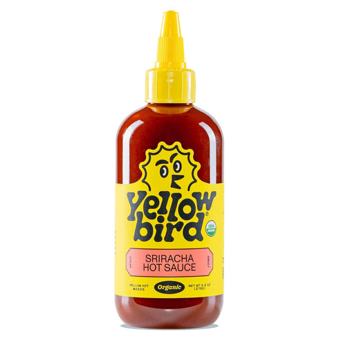 Organic Sriracha Hot Sauce by Yellowbird, 9.8 oz, Plant-Based, Gluten Free, Non-GMO