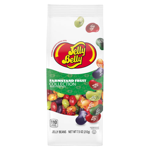 Jelly Belly Farmstand Fruit Jelly Bean Collection - 7.5 oz Gift Bag