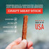 100% 20 Count (1 oz Big Fork Original Pork Snack Sticks Small Batch, Hickory-Smoked Meat Sticks | Berkshire Pork |