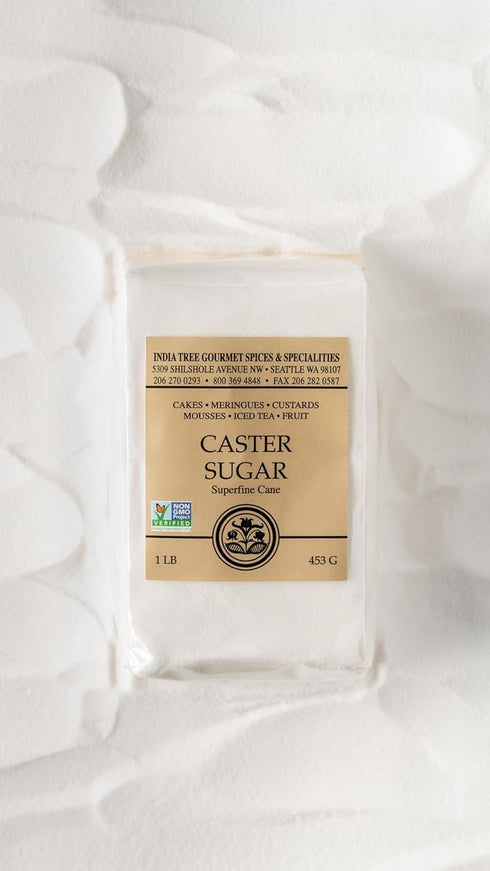 India Tree Superfine Caster Baking Sugar, 1 lb Bag
