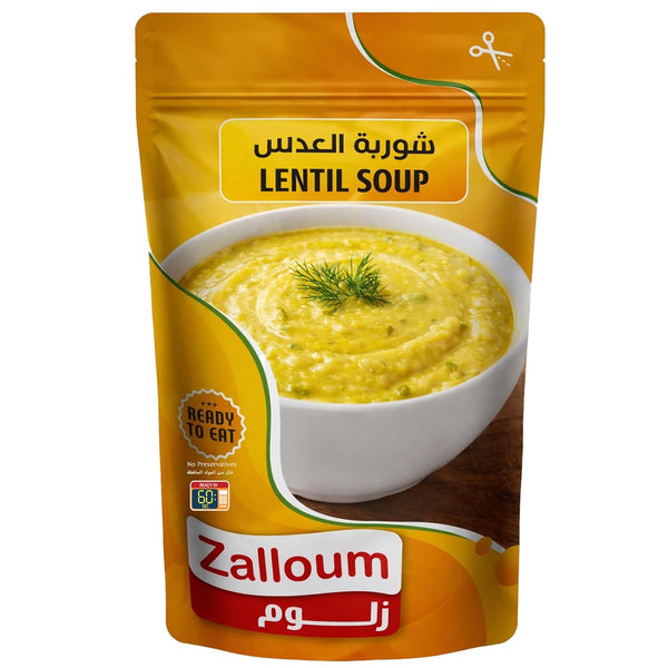 Zalloum - Lentil soup, 350g (12.35 oz), All Natural Ready to Eat, Preservatives
