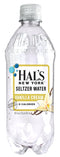 Hal's New York Seltzer Carbonated Vanilla Cream Flavored Sparkling Water, Zero Sugar, Zero Calorie, Zero
