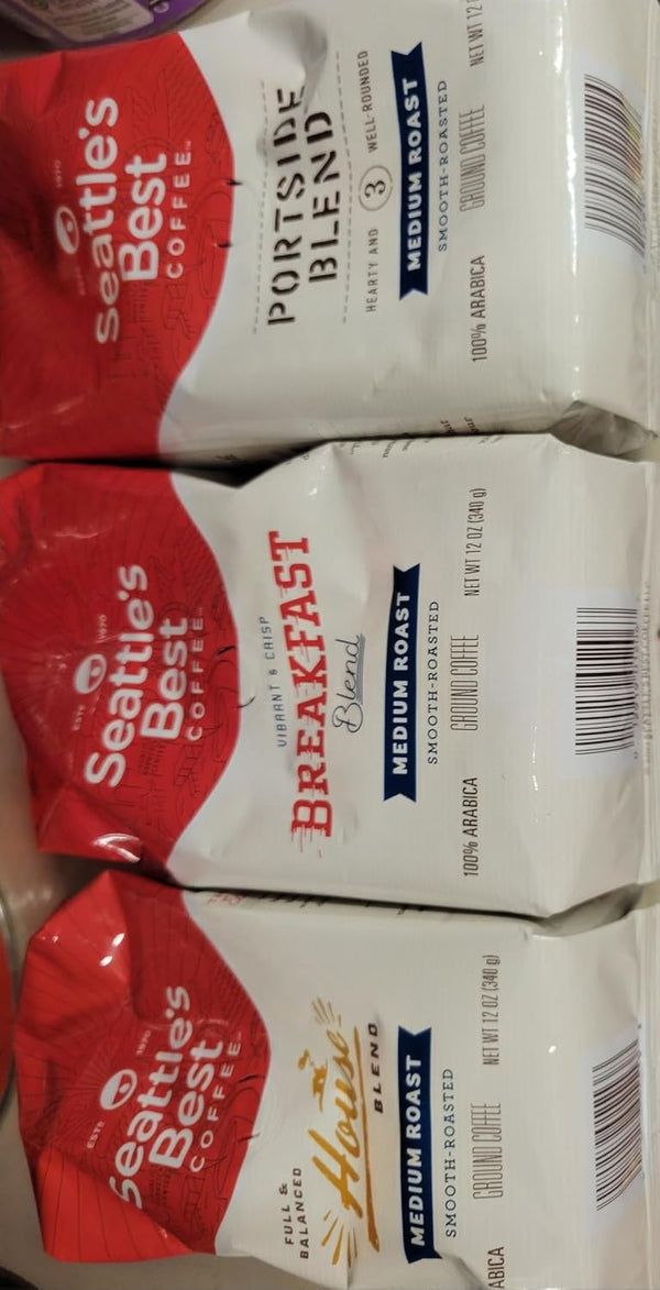 Seattle's Best Coffee Medium Roast Ground Coffee Variety Pack | 12 Ounce