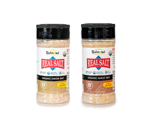 REDMOND Real Salt 4 oz Season Bundle (Garlic Salt & Onion Salt)