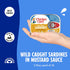 3.75 oz 18-Count Chicken of the Sea Wild Caught Sardines in Mustard Sauce, Cans, High Protein Nutritional Powerhouse
