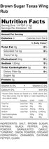 Brown Sugar Texas BBQ Chicken Wing Dry Rub, Large Shaker - Calorie Free, Flavorful Seasoning for Your Kitchen