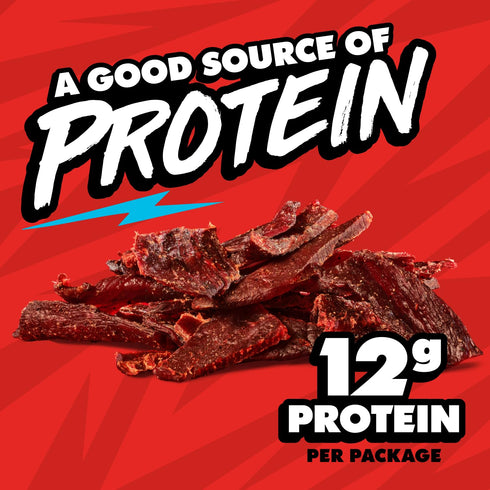 (10 Pack) 1.25 oz 12g 100% Jack Link's x MrBeast Sweet & Hot Beef Jerky - Bag - Ready to Eat Protein Snacks - Protein