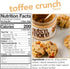 (15oz Jar)(Pack 2) Nuts N More Toffee Crunch Peanut Butter Spread - High Protein, Low Carb, Low Sugar, Gluten Free