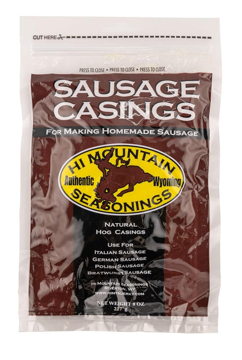 30 Lbs Hi Mountain Seasonings GERMAN Sausage Making Kit Includes Sausage Seasoning, Cure Natural Hog Casings