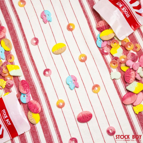 Blue Desert Market 1/2 Bubs Swedish Godis Candy, Pound Mix, Sweet and Sour, Swedish, Vegan, Stock Boy Candy Co.