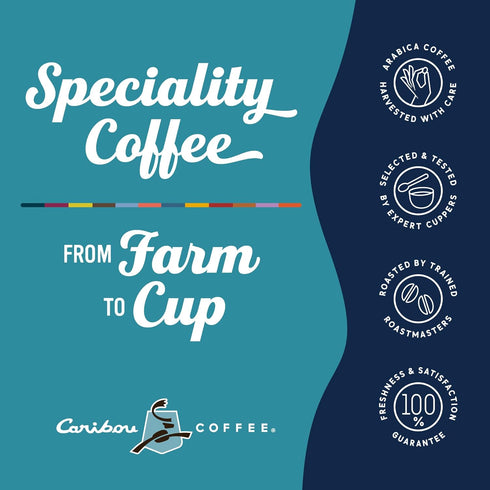 100% 66 (6 11 Caribou Coffee, Flavored Ground Coffee, Arabica Coffee - Vanilla Hazelnut Dreamstate Ounces Bags