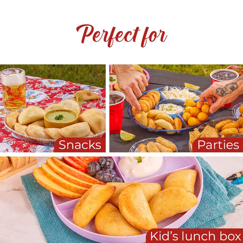 3 oz (8 Frozen DELE FOOD White Cheese Empanadas, Units) Gluten-Free Appetizer with Cornmeal Dough and Cheese Pre-Cooked