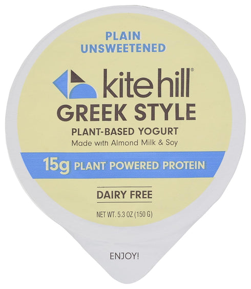 Kite Hill 5.29 oz Plant Based Yogurt, Plain Unsweetened Greek Style