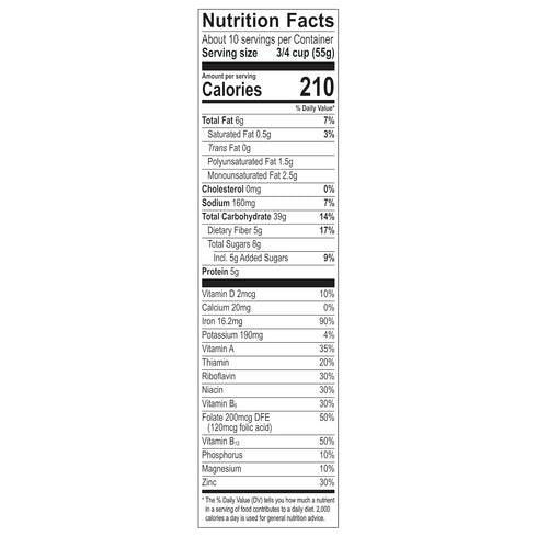 Great Grains 19 (Pack 3) Post Crunchy Pecan Breakfast Cereal, Non GMO Project Verified, Heart Healthy, Low Saturated