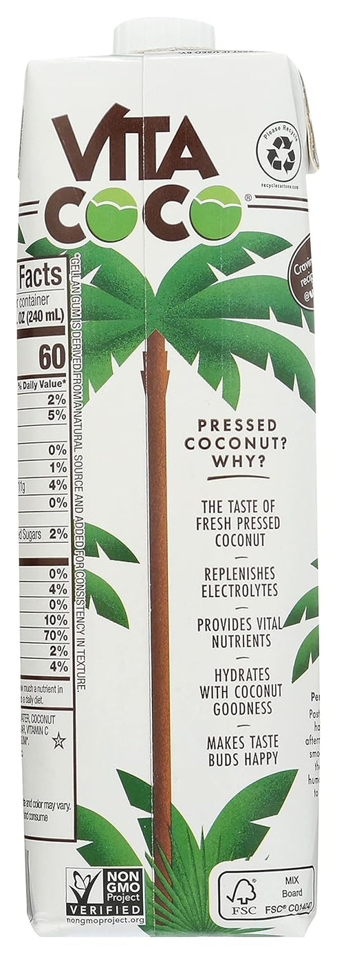 Vita Coco 33.8 Oz Pack 5 Coconut Water, Fl | Pressed |