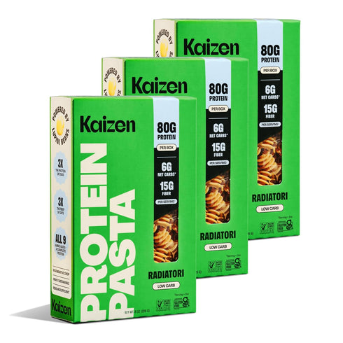 Kaizen Radiatori Protein Pasta, 20g Protein, Low Carb (6g Net Carbs), Keto-Friendly,