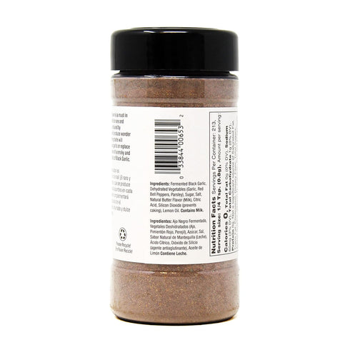 6 oz Badia Black Garlic Seasoning, Rich, Savory & Umami Flavor for Meat, Seafood and Vegetables
