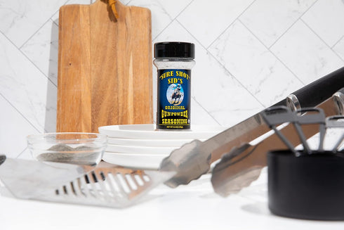 Sure Shot Sid’s Gunpowder Seasoning - Famous BBQ Rub Powder for Beef, Steak, All-Purpose Seasoning Blend