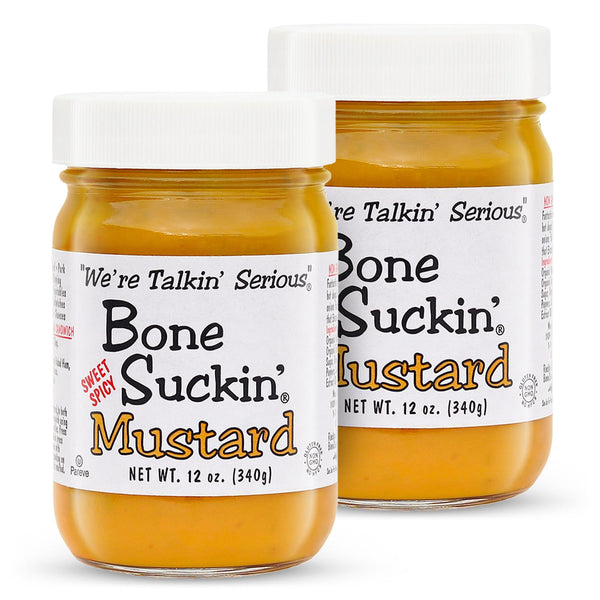 Bone Suckin' Sauce Mustard, Non GMO, Gluten and Fat Free, Great Tasting