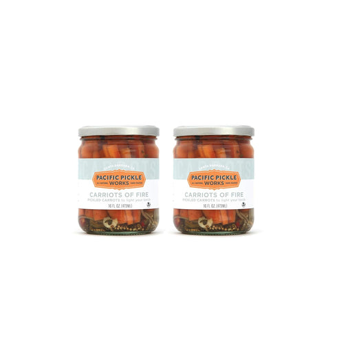 Carriots of Fire - Spicy Pickled Carrot Sticks with Jalapeo - Gourmet