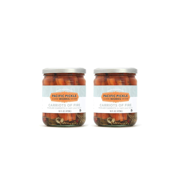Carriots of Fire - Spicy Pickled Carrot Sticks with Jalapeo - Gourmet