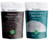 Viva Doria Malabar Whole Black Peppercorns, 12 oz + Mediterranean Sea Salt,