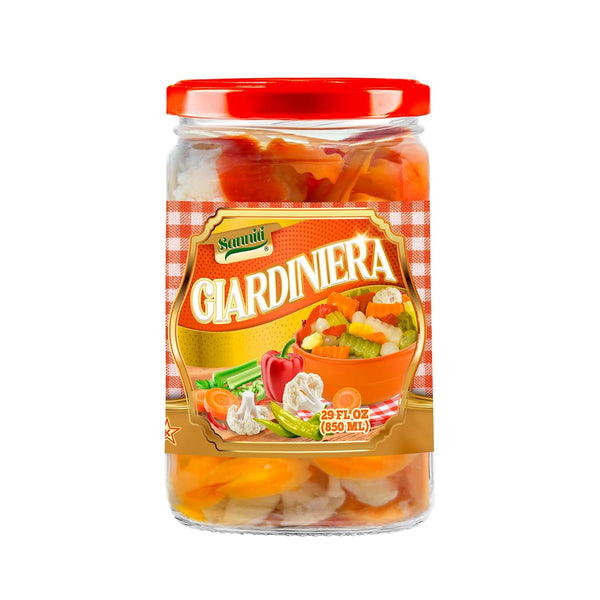 Sanniti Giardiniera | Pickled Mixed Vegetables | Cauliflower, Carrots, Celery, and Peppers