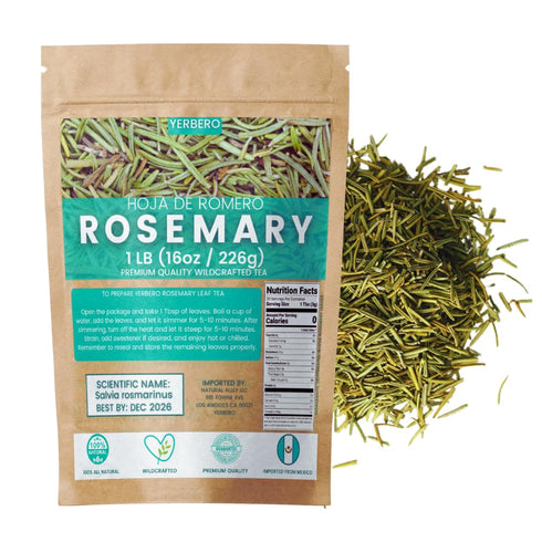 Yerbero Gourmet - Exquisite Whole Rosemary Leaves for Herbal Tea - 1