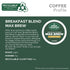 60-Count (6 Packs 10) Green Mountain Coffee Roasters Breakfast Blend Max Brew, Single Serve Keurig K-Cup Pods, Light