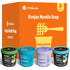 Hethstia Konjac Noodle Soup Variety 8-Pack (Miso, Tom Yum, Pho, Laksa) Low-Calorie,