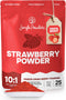 Jungle Powders Strawberry Powder, 3.5 Ounce Bag of Freeze Dried Strawberry Powder for Baking and Smoothies