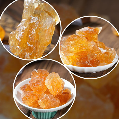 SIJIYUNLI 500g/17.6oz, - Huangbing Sugar Medium grained, sugarcane naturally crystallized, crystal like light yellow