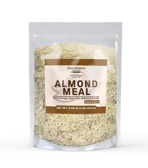 Unpretentious Almond Meal, 8 oz, Breading Replacement, Great for Rubs, Breads, &