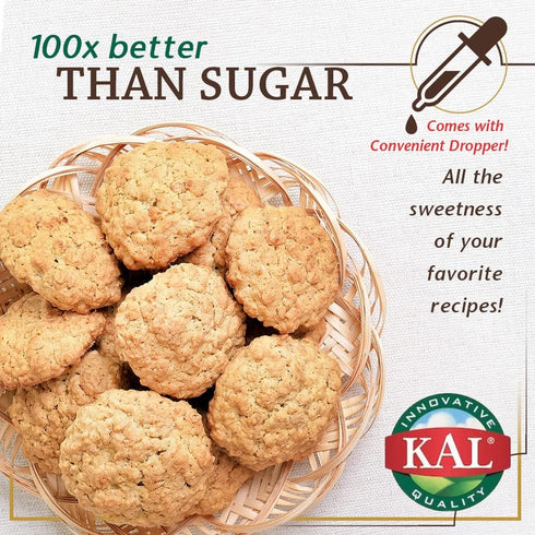 60-Day 354 1.8 OZ KAL Sure Stevia Drops, Natural Almond Flavor, Low Carb, Zero Calorie Sweetener, Keto Friendly, Great