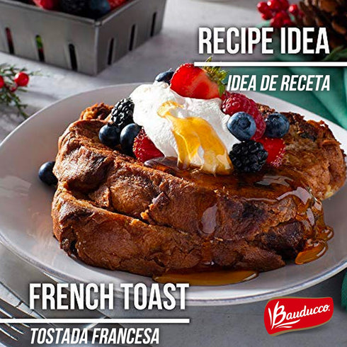 Bauducco Classic Panettone - Moist & Fresh Holiday Cake, Traditional Italian Recipe with Candied Fruit, 24.0oz