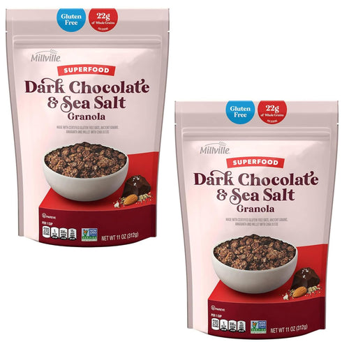 Simply Nature Dark chocolate and sea salt superfoods granola gluten free oats-set of 2