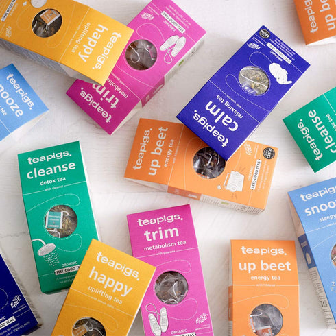(6 Packs 15 Teapigs Organic Calm Herbal Tea Made With Whole Leaves and Flowers of Tea Bags)