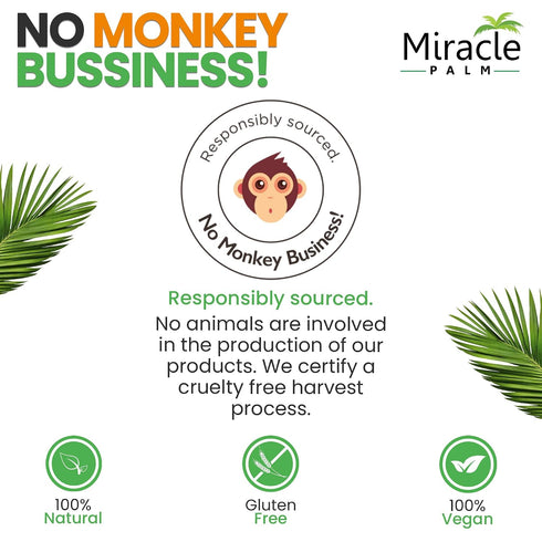 (5lb) Miracle Palm Organic Unsweetened Shredded Coconut, Coconut Shreds With No Added Sugar, Rich in MCT