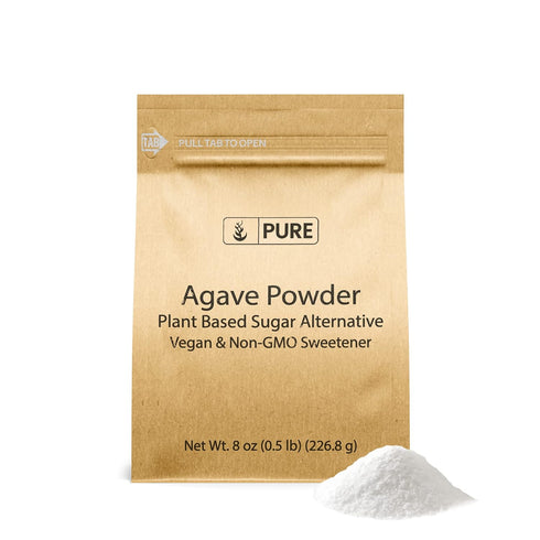 Agave Powder by Pure Original Ingredients, 8 oz, Vegan Sweetener for Drinks & Recipes