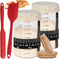 Xileanalee Pro Sourdough Starter Jar Kit 2 Packs-35 Oz Sourdough Bread Starter Jar