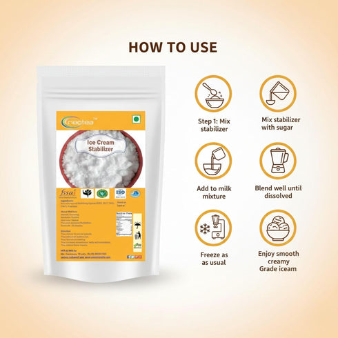 (200 (7.05 OZ)) Neotea Ice Cream Stabilizer | Helps Prevent Ice Crystals | Enhances Texture | Perfect for Professional