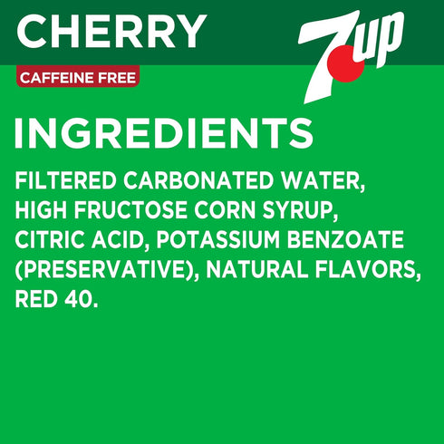 7UP 12 oz 12 pack Cherry Flavored Soda, fl cans