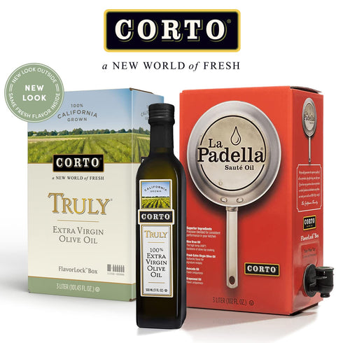 100% 500ml Corto TRULY | Extra Virgin Olive Oil | Floral Notes | Cold Extracted in State-of-the-Art Mill | Straight