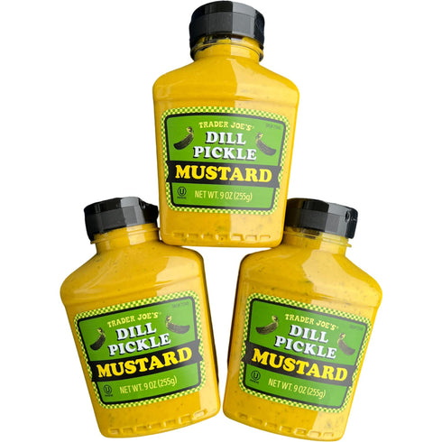 TJ's Trader Joe's Dill Pickle Mustard (3 Bottles), Kosher