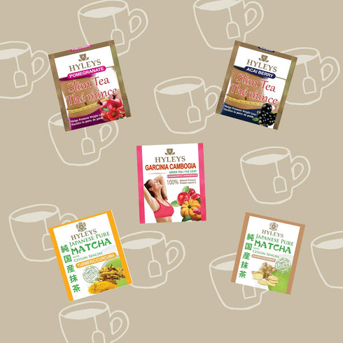 14 42 HYLEYS Day Weight Loss Tea Tea Bags Garcinia Cambogia, Matcha Green Tea, Senna & Natural Flavors Supports Weight