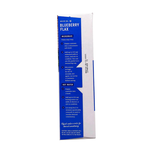 1.52 6 Pack Purely Elizabeth, Oatmeal Blueberry Flax Prebiotic, Ounce