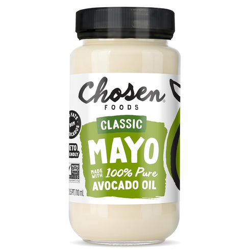 Chosen Foods Classic Mayo, 24 Oz - 100% Pure Avocado Oil-Based Mayonnaise