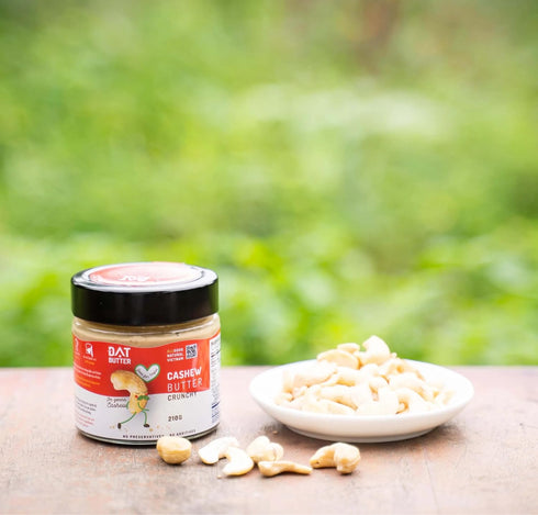 DAT FOODS 99% (7.4 oz) (7.4 oz, Cashew Butter Crunchy, Natural Nut Spread, Cashews with Salt Crunchy)