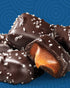 (32 oz Sanders Dark Chocolate Sea Salt Caramels Tub) Handcrafted Small Batch Slow Cooked Caramel, Sea Salt Dark
